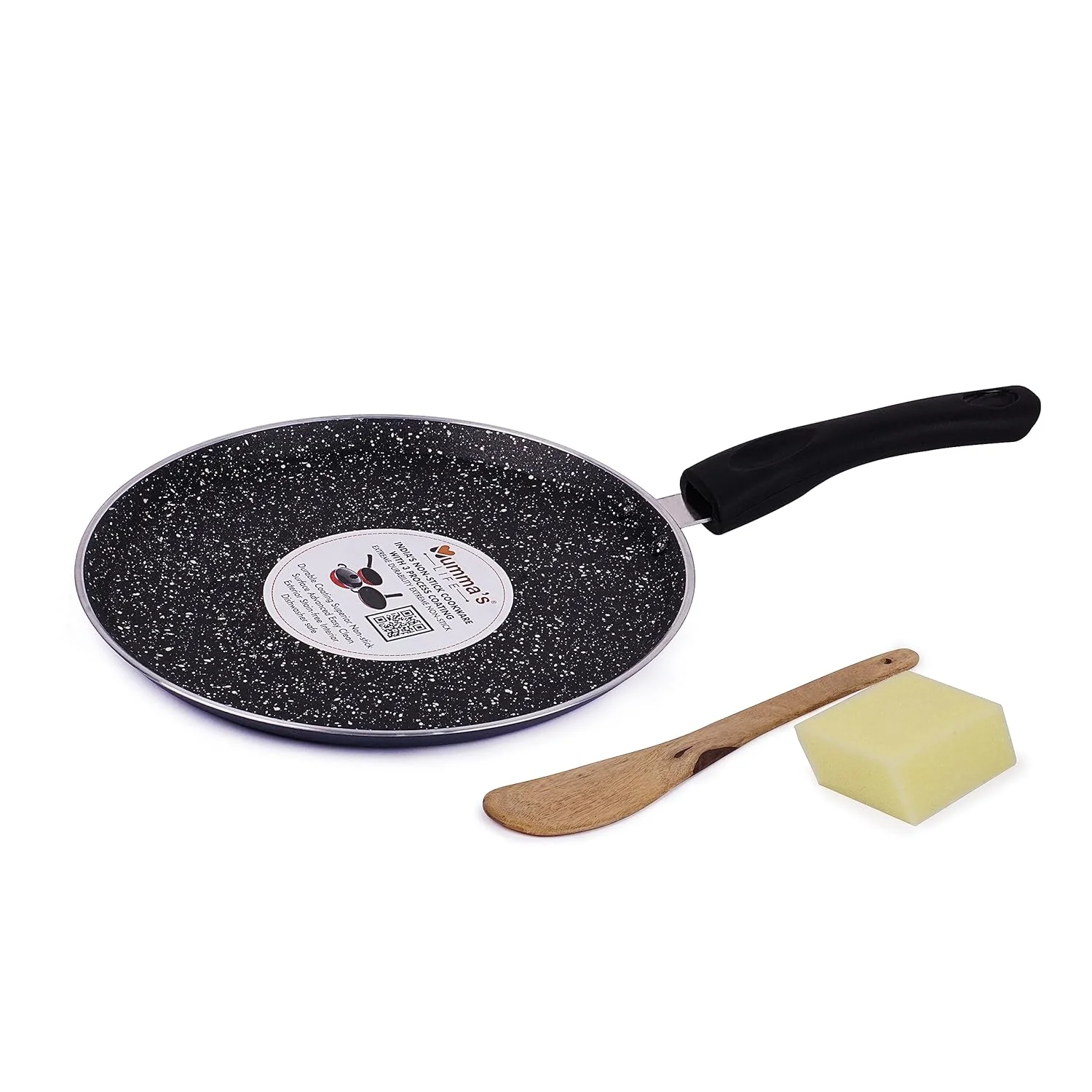 Mummas-LIFE-Black Deep Frying Cast Iron Kadai | Heavy Duty Iron Kadhai for Healthy Cooking India